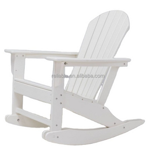 Hot-seller HDPE furniture outdoor rocking patio garden chair plastic rocking adirondack chair