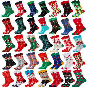 Christmas Crew Men's Dress Socks Women Holiday Men Cartoon Socks Funny Novelty Holiday Crew Stockings Xmas Gifts