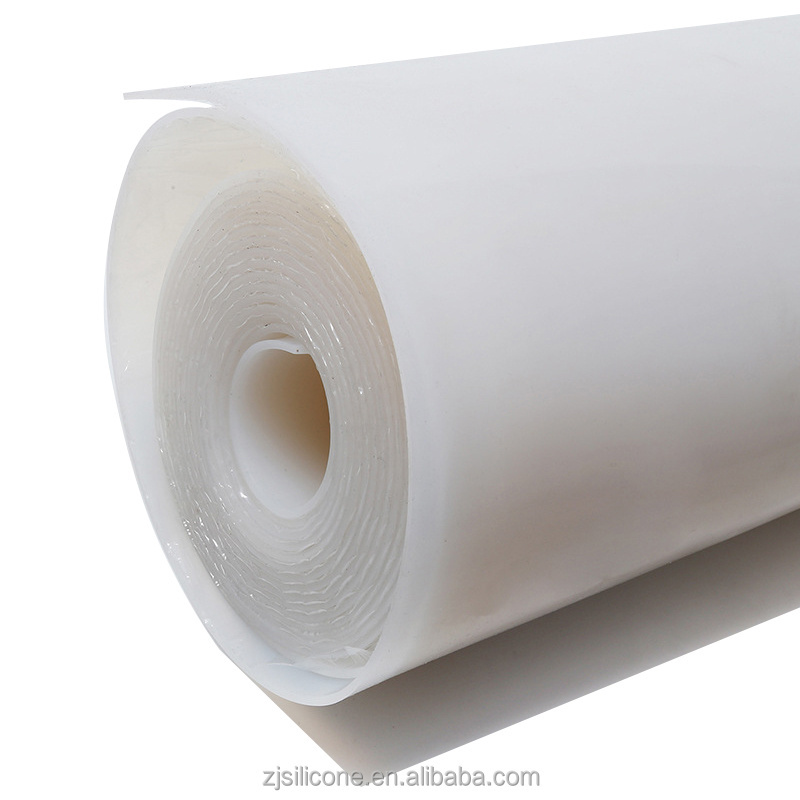 Factory direct supply milky white Custom different thickness heat resistance waterproof flexible glossy silicone rubber sheet