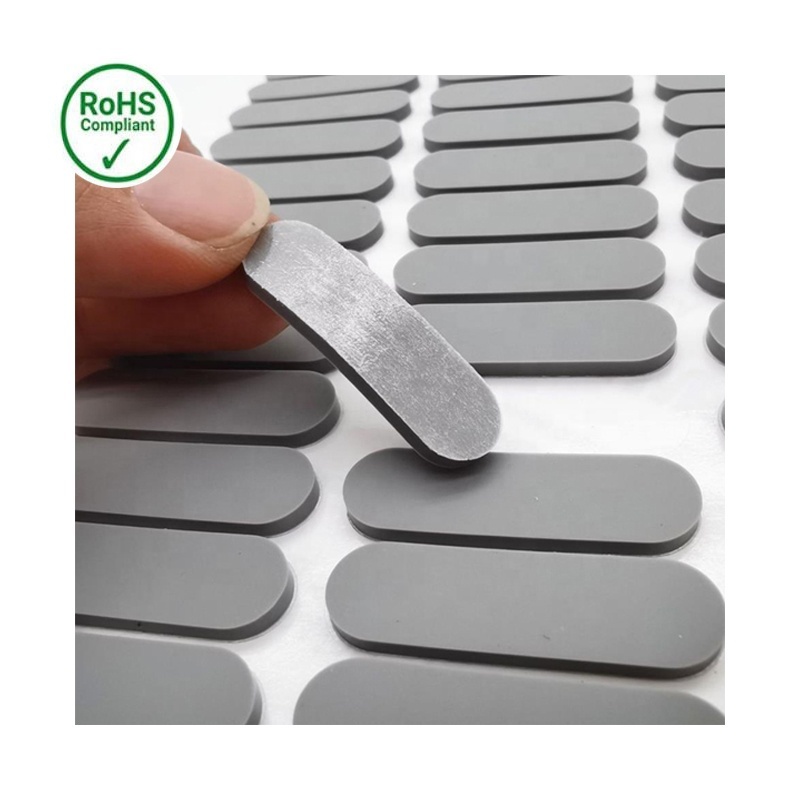 Customized Size High Quality Anti Slip Self Adhesive 3 M Adhesive Silicone Rubber Pad Silicone Rubber Feet Pads