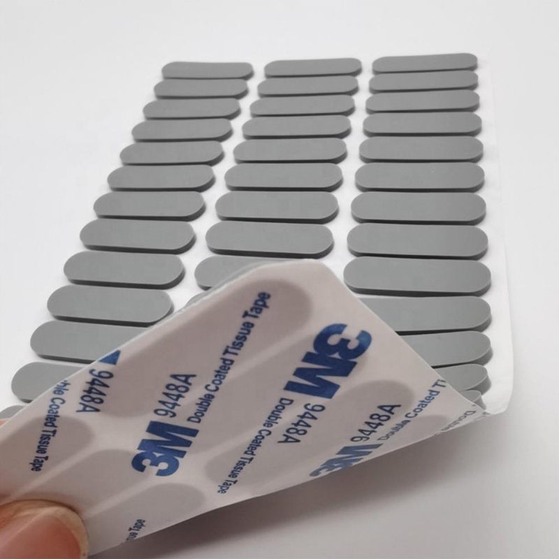 Customized Size High Quality Anti Slip Self Adhesive 3 M Adhesive Silicone Rubber Pad Silicone Rubber Feet Pads