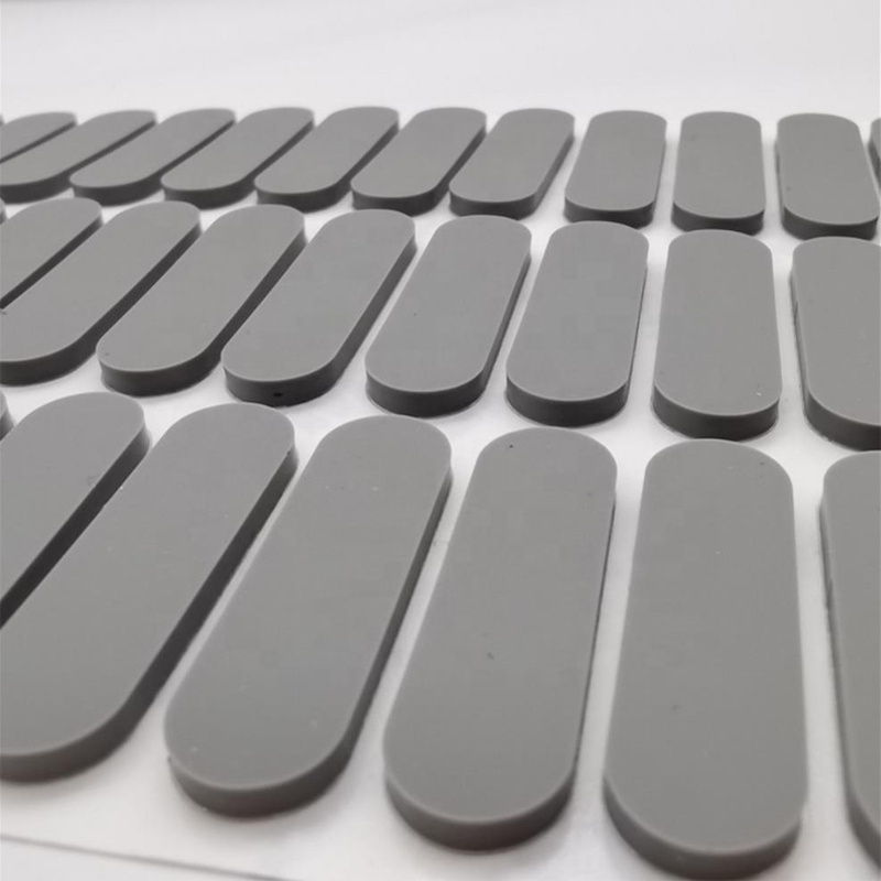 Customized Size High Quality Anti Slip Self Adhesive 3 M Adhesive Silicone Rubber Pad Silicone Rubber Feet Pads