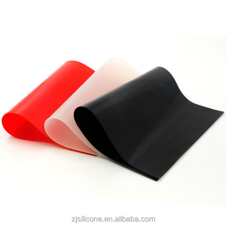 0.5mm 1mm 2mm 3mm 4mm various size custom black silicone rubber sheet for Vacuum press