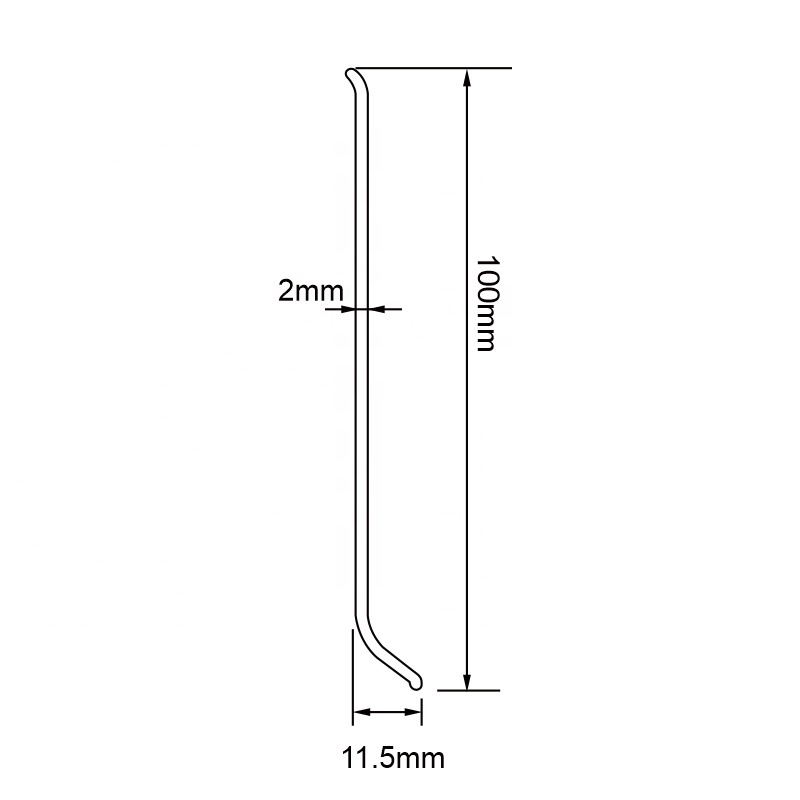 S100-I, RAITTO PVC Self-Stick Vinyl Wall Base Peel and Self Adhesive Back Flexible Wall Baseboard Molding Trim