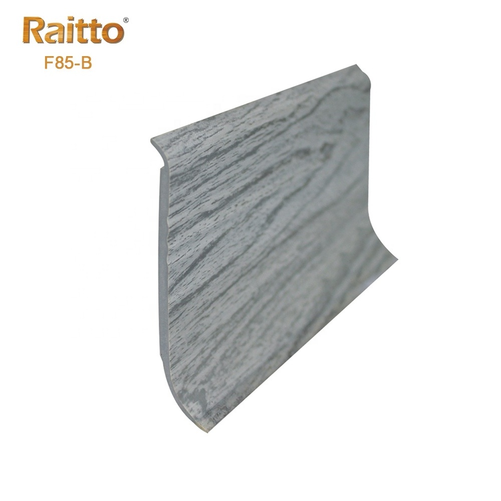 F85-B, RAITTO Eco-friendly 80mm Plastic Skirting Board PVC Baseboard