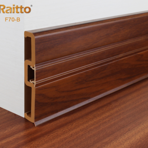 F70-B, Raitto Plastic Eco-friendly PVC Flooring Accessories Decorative Skirting Board Rubber baseboard