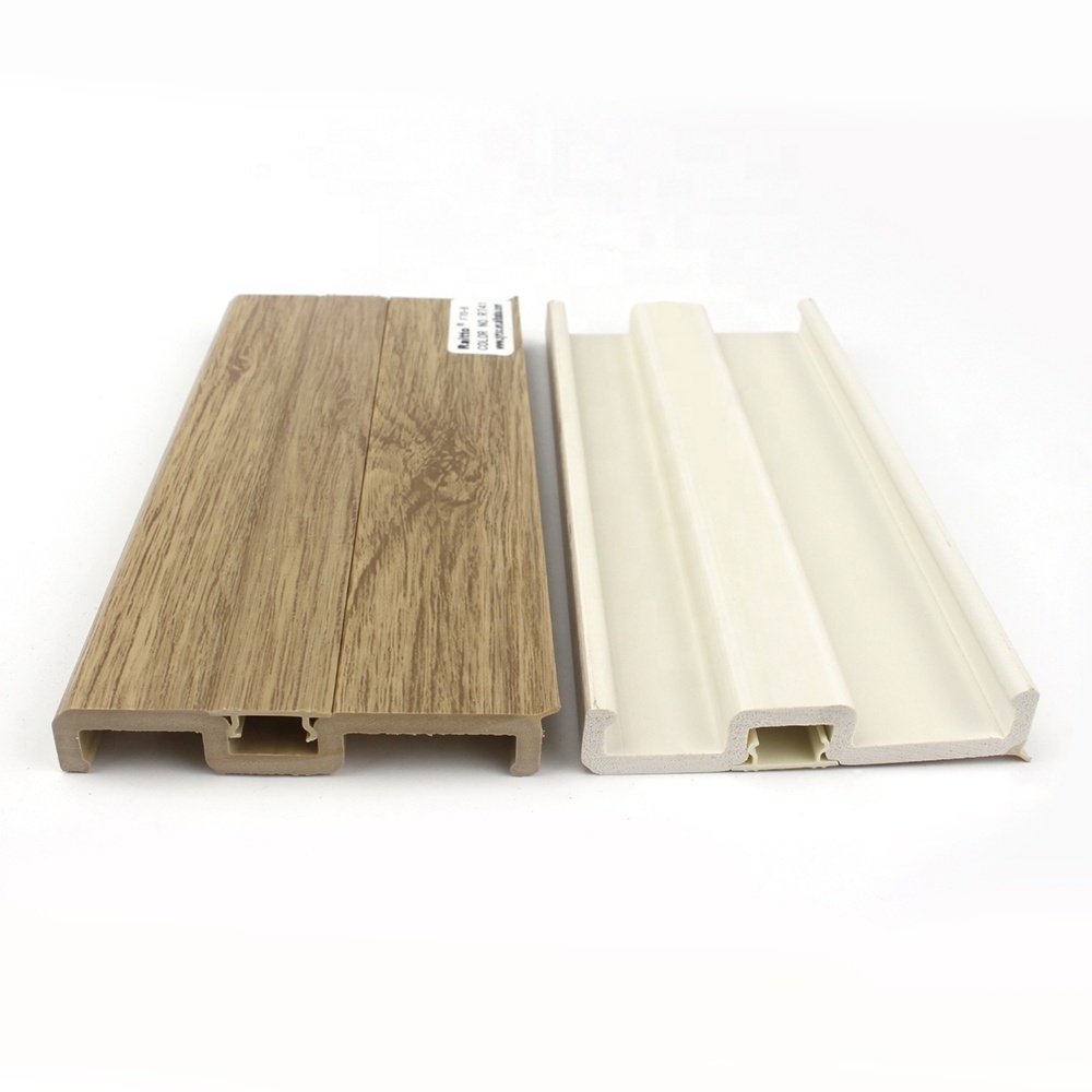 F70-B, Raitto Plastic Eco-friendly PVC Flooring Accessories Decorative Skirting Board Rubber baseboard