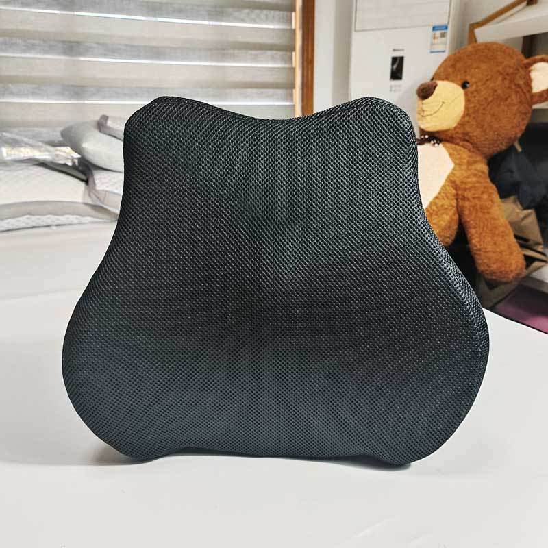 Lumbar Support Pillow for Office Chair Ergonomic Back Support Pillow with Straps for Car, Couch, Recliner, Gaming Chair, Black