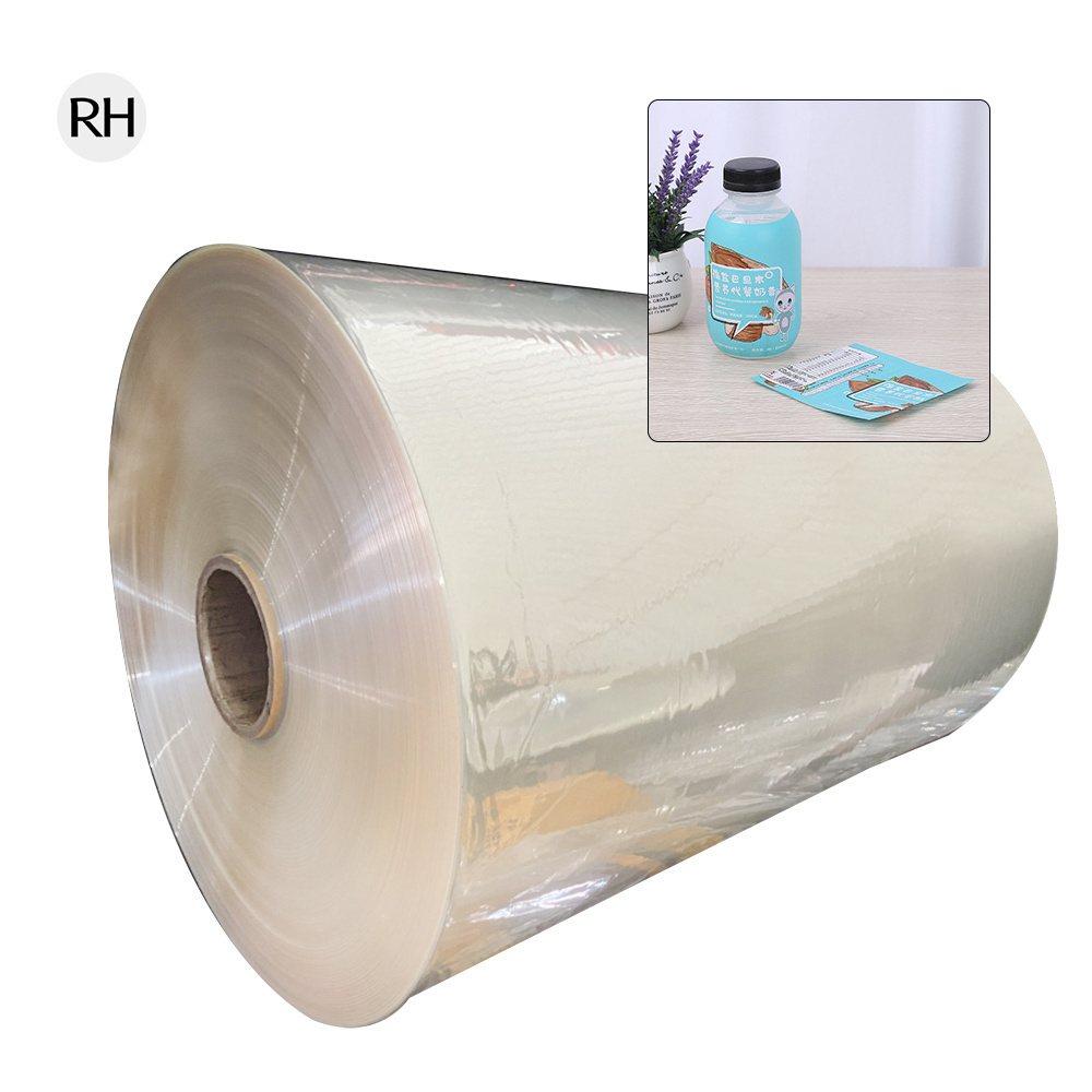 PVC Transparent  Shrink Film Roll Heat Labels Wrap Around Shrink Sleeves Label Roll