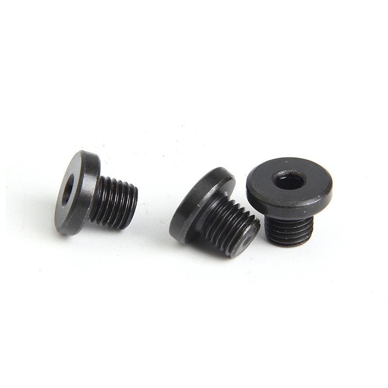 High Tensile Strength Black Oxide Hexagon Socket Male Threaded Plug Screw Oil Drain Plug for Pipe Fitting