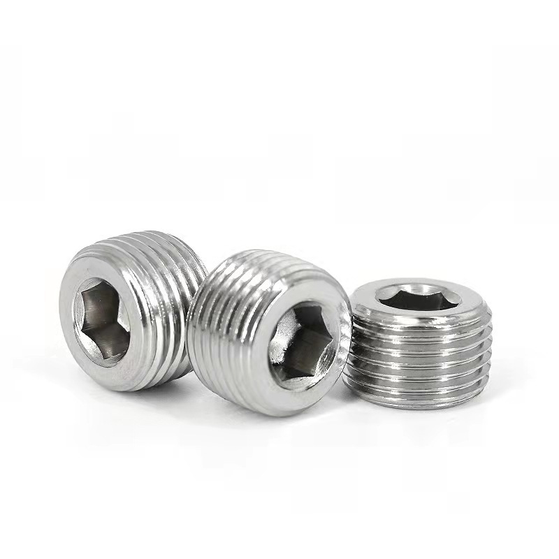 304 Stainless Steel Pipe Fitting Internal hex head Thread Socket plug