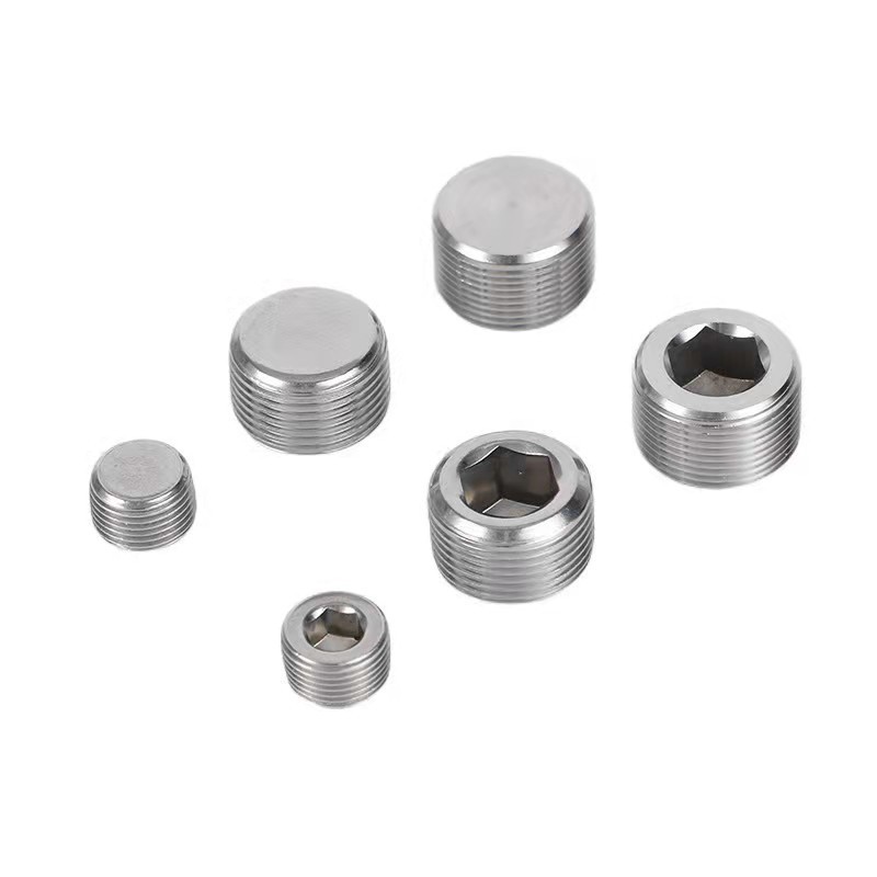 304 Stainless Steel Pipe Fitting Internal hex head Thread Socket plug