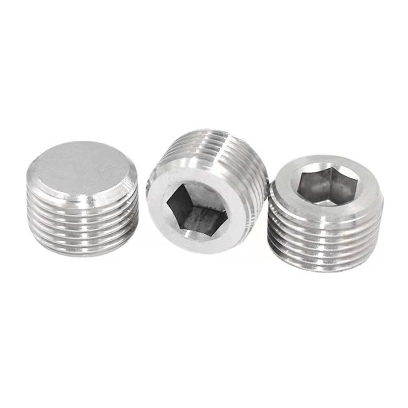 304 Stainless Steel Pipe Fitting Internal hex head Thread Socket plug