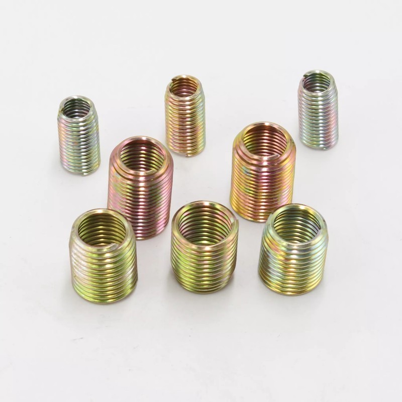 Custom Color Carbon Steel Wire Thread Inserts Helical Coiled Wire Threaded Bushing Sleeve