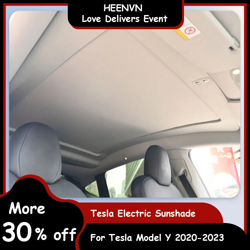 Tesla Electric Sunshade Integrated Car Sun Roof Shade Retractable Sun Visor For Tesla Model Y