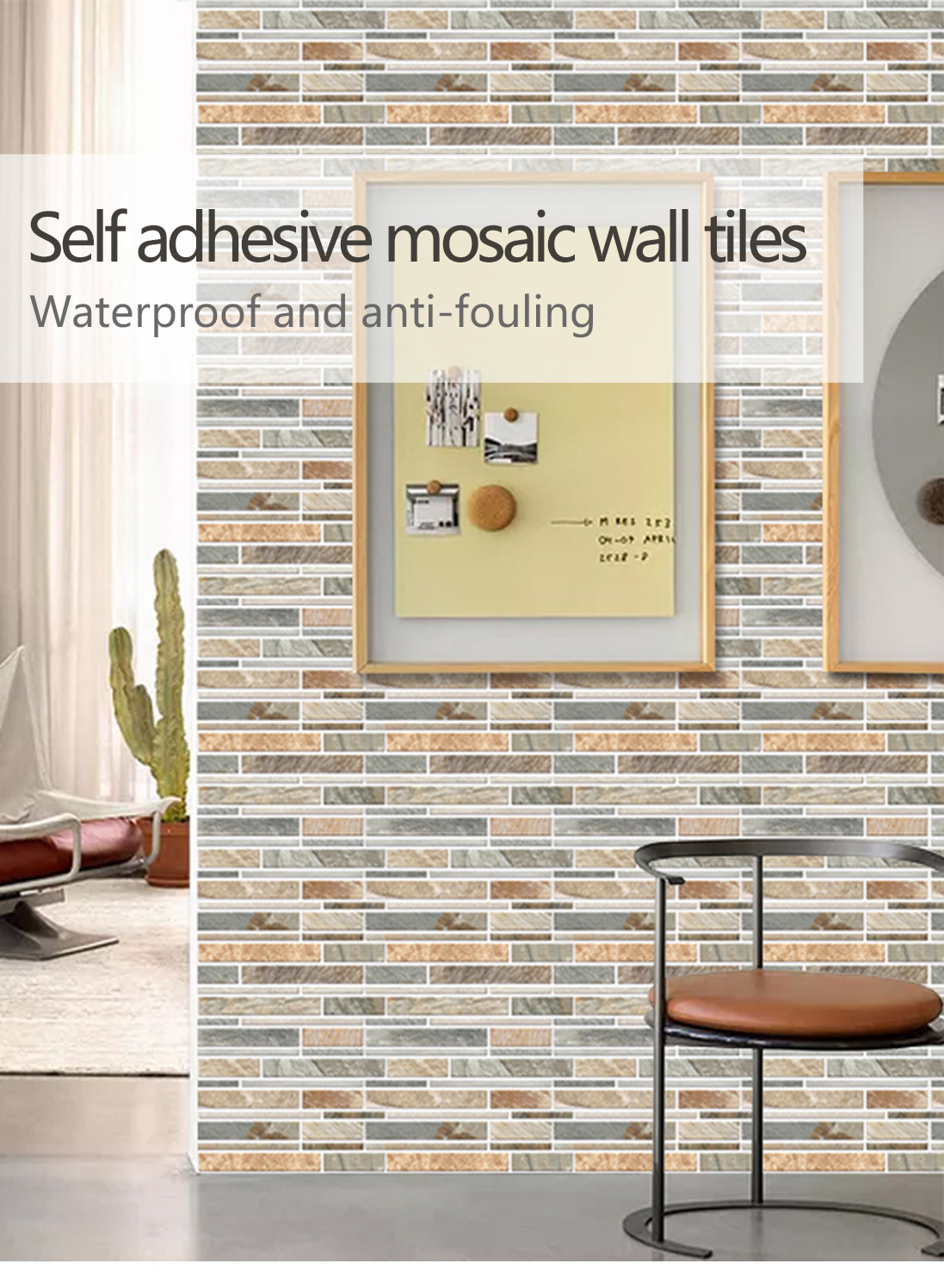 Peel&stick Stone Backsplash Mosaic Brick Tiles Mosaic Tile Bathroom Tiles Diy Design Products