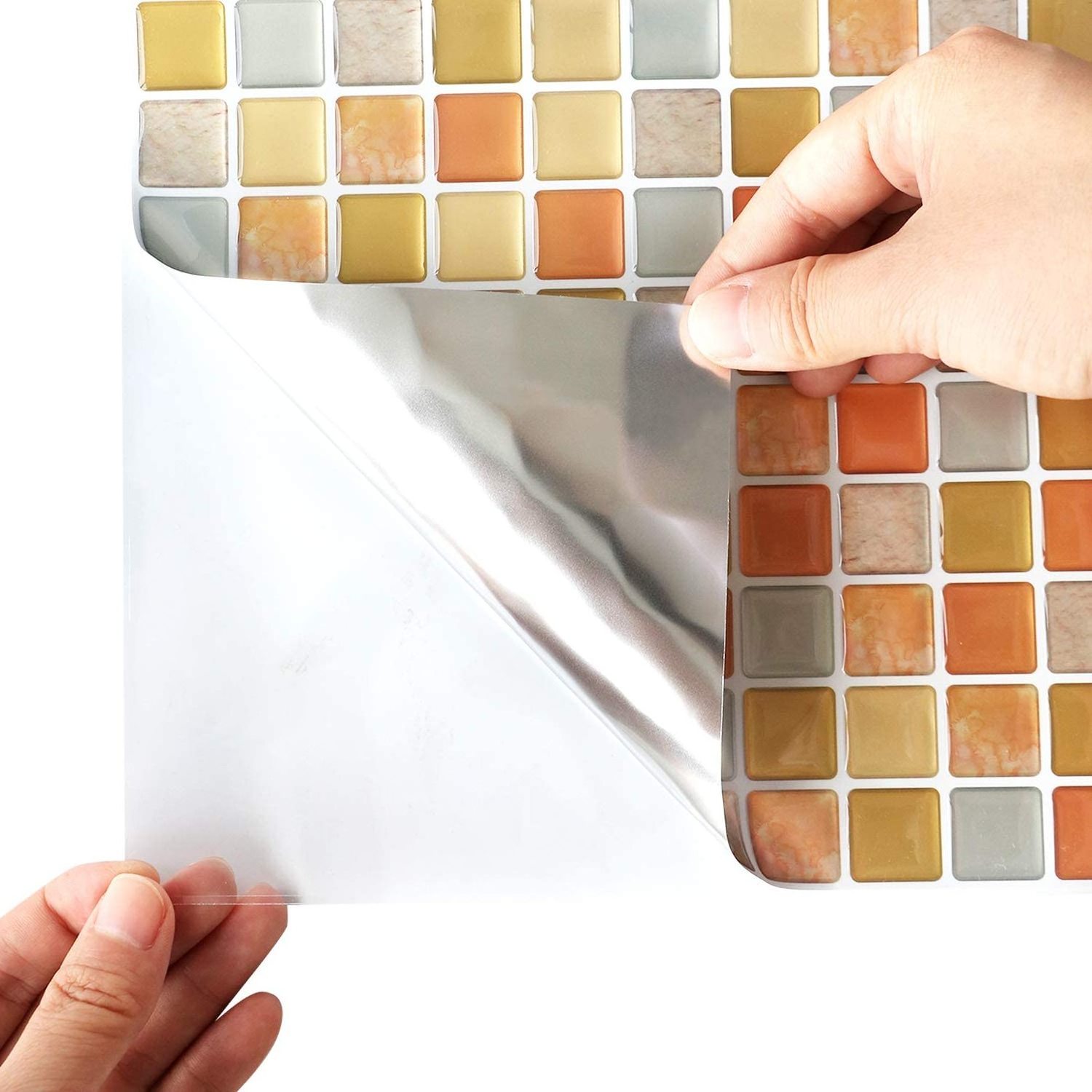 PU Material Tile In Peel And Stick Mosaic Tile Line Good Quality Glass Mosaic Tile For Wall Decor