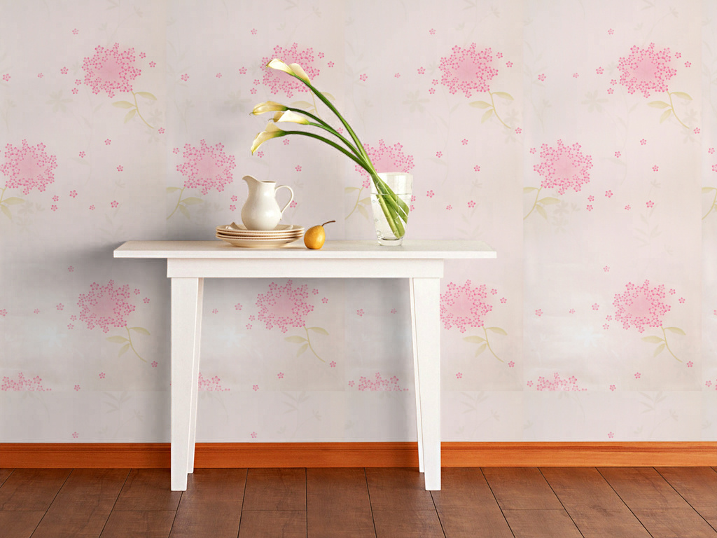 Pink wallpaper Girl bedroom Girl wallpaper flower wall stick self adhesive