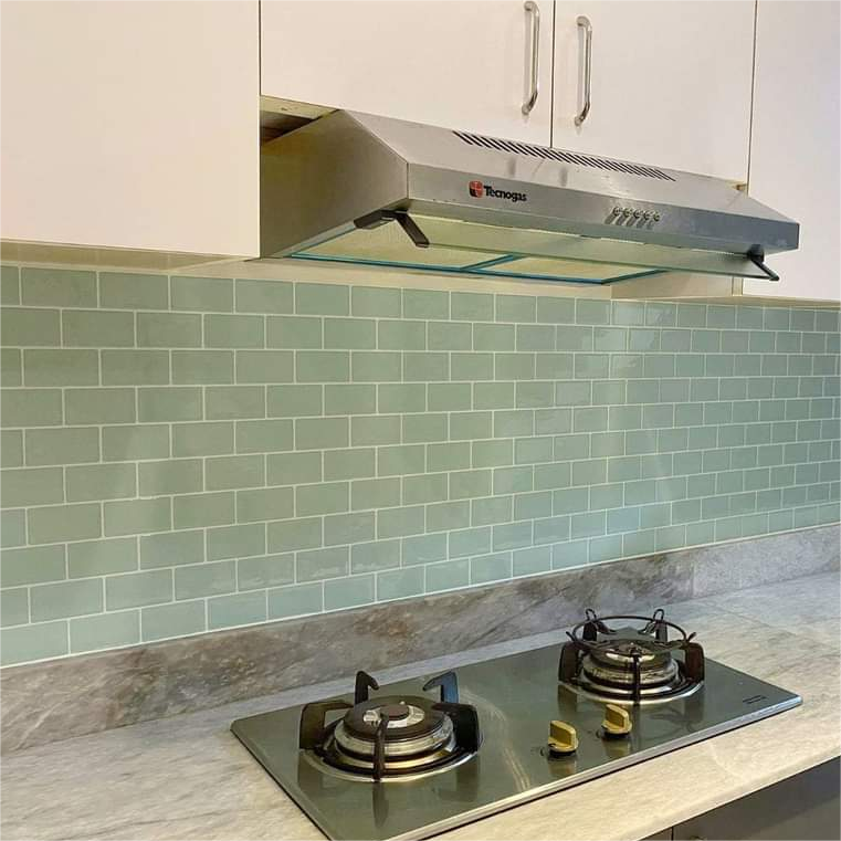 Modern Peel And Stick PU Grey Brick Shape Kitchen Backsplash Subway Tiles