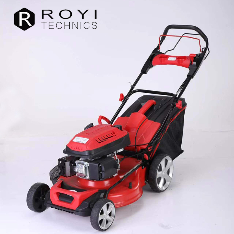 High quality big power 139cc gasoline grass cutting machine China lawn mowers for sale