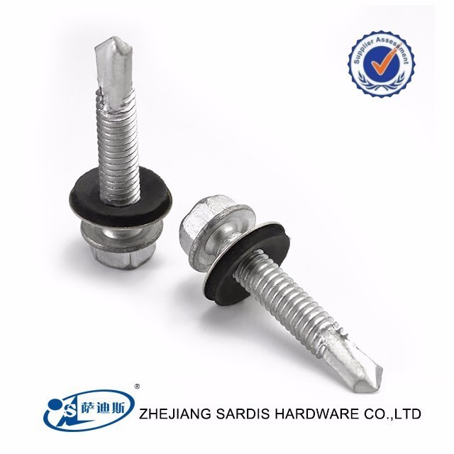 Factory China High Quality direct hex flange head self drilling roofing screw furniture machine fastener grade5 din7504k screws