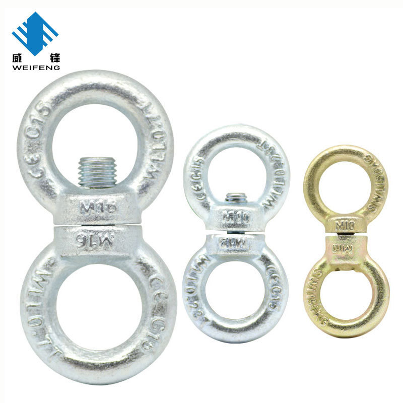 DIN580 DIN582 DIN580 Lift Eyebolt M24 C15/C15E Carbon Steel Forged Eye Bolt Galvanized Din580 Lifting Galv Eye Bolt With Nut