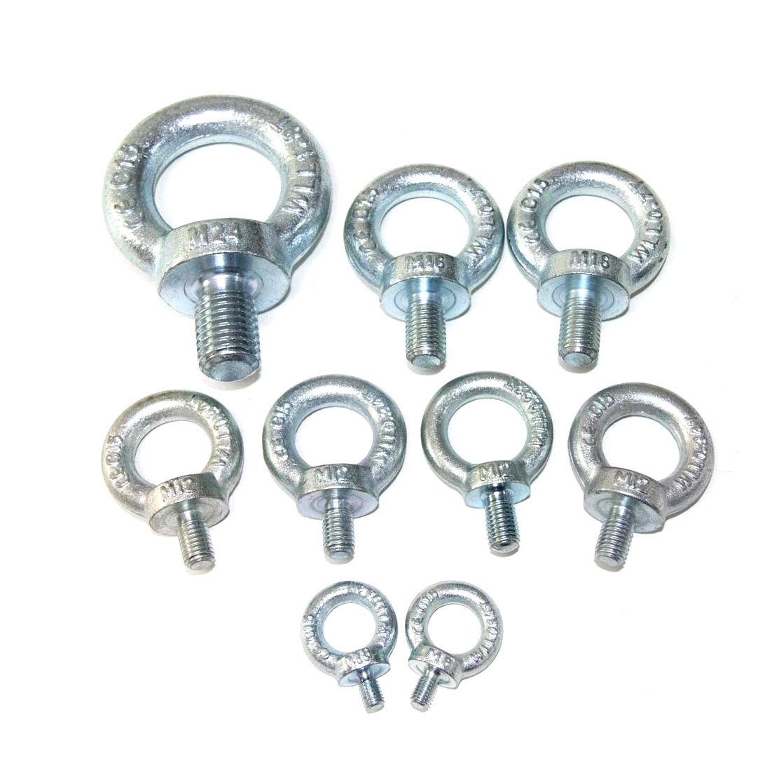 DIN580 DIN582 DIN580 Lift Eyebolt M24 C15/C15E Carbon Steel Forged Eye Bolt Galvanized Din580 Lifting Galv Eye Bolt With Nut