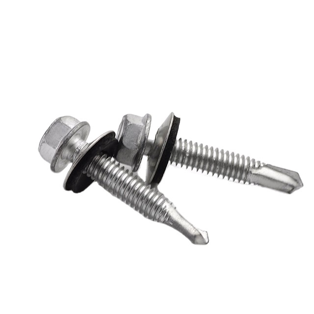 Factory China High Quality direct hex flange head self drilling roofing screw furniture machine fastener grade5 din7504k screws