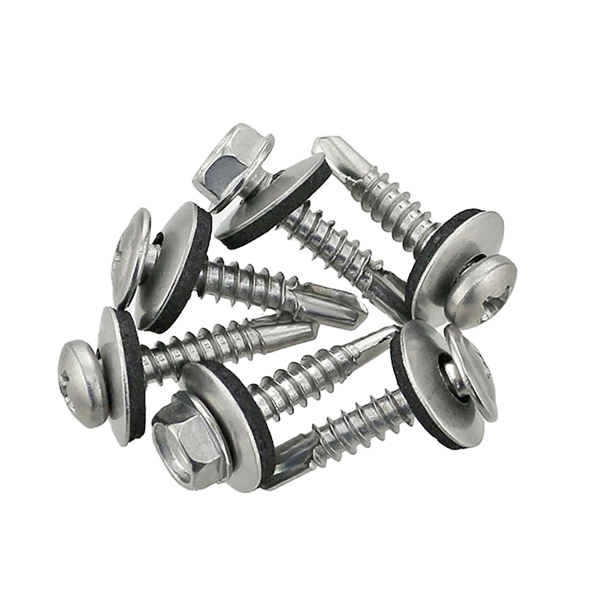 Factory China High Quality direct hex flange head self drilling roofing screw furniture machine fastener grade5 din7504k screws