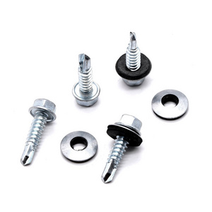 Tornillos Autoperforante Stainless Steel Patta Taiwan Size 3.9 Hex Washer Head Galvanized 160 Self Drilling Tek Screws For Metal