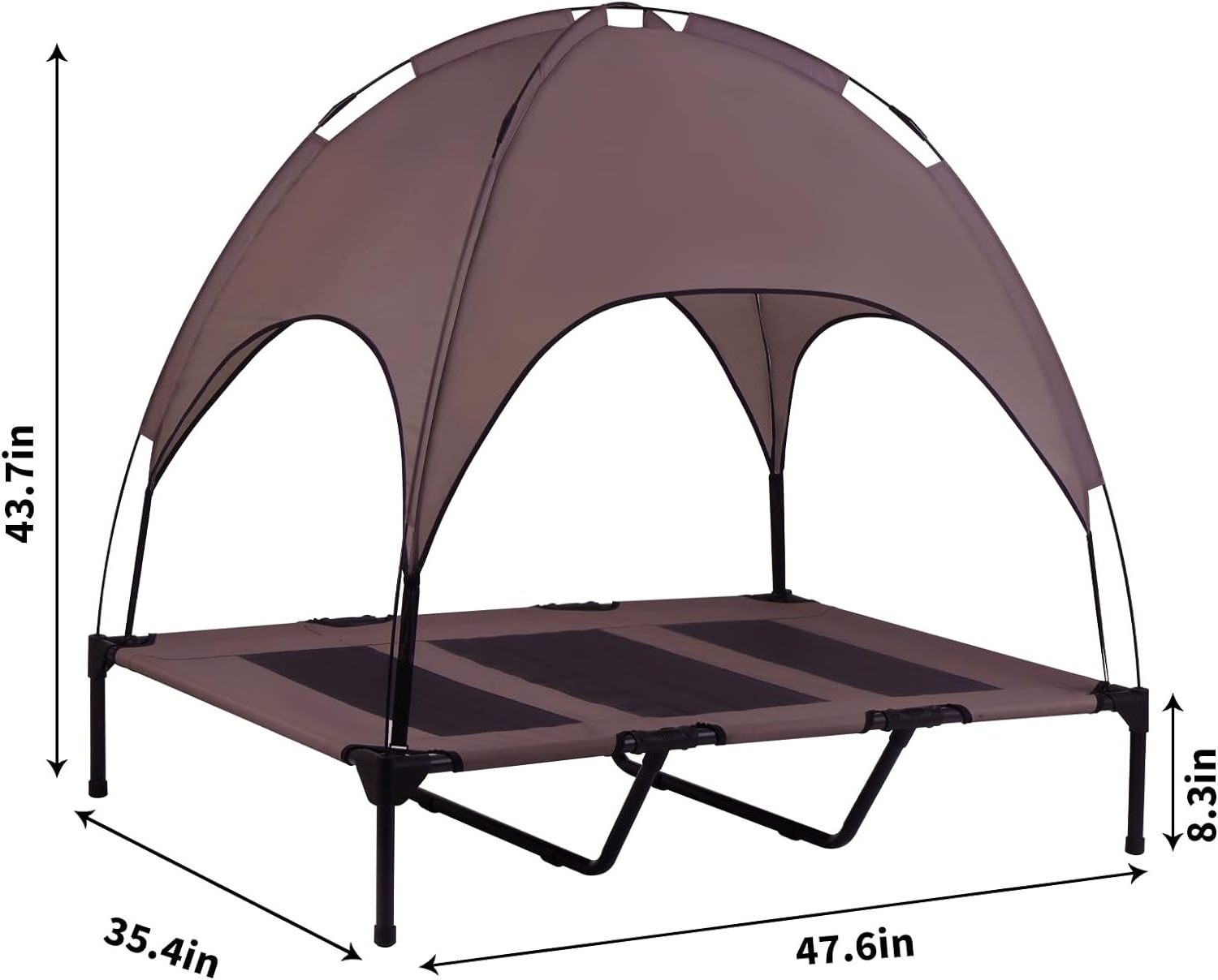 Elevated Pet Bed with Canopy Pet Bed Removable Cover Elevated XL Size Cooling Pet Cot for Sleeping