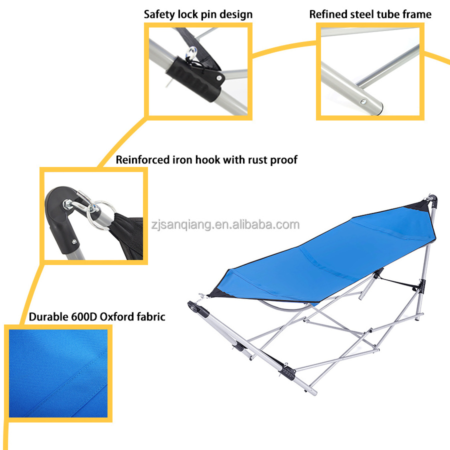 Collapsible hammock with stand Foldable camping hammock