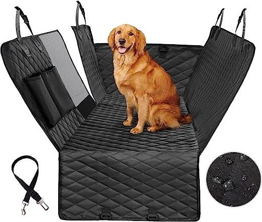 100% Waterproof Soft Dog Car Seat Cover Durable 600D Polyester Hammock with Scratch Proof Nonslip for Cars Trucks SUVs