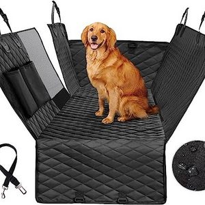 100% Waterproof Soft Dog Car Seat Cover Durable 600D Polyester Hammock with Scratch Proof Nonslip for Cars Trucks SUVs