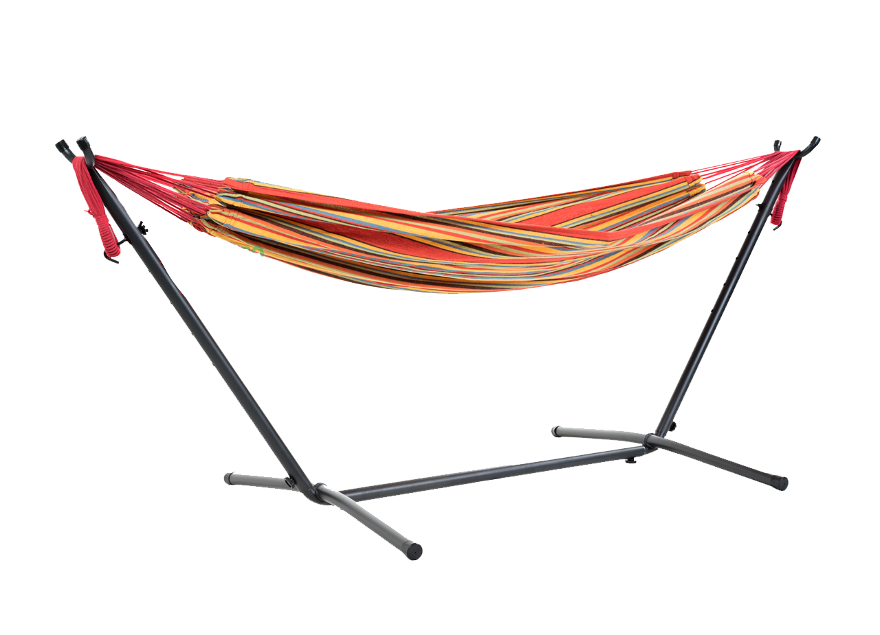 High Quality Modern Stand Cotton Hammock Outdoor Furniture for Adults and Children with Carry Pouch