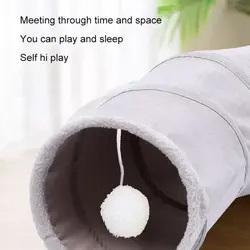 Luxury Cat Products Wholesale Foldable Cat Tunnel Bed Puzzle Pet Toys for Indoor Cats