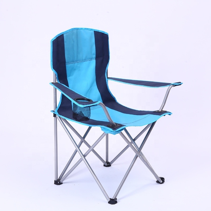 Basic Quad Tailgating Folding Outdoor Camp Chair With Cup Holder And Carry Bag