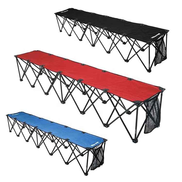 Wholesale And Customized Sport Event Outdoor Foldable Bench 6 seats