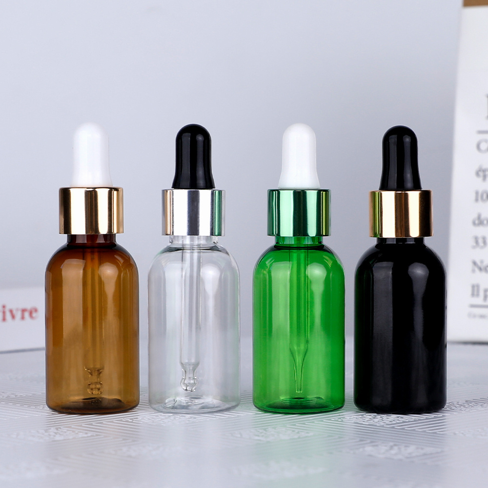 Hot sale 30ml  Hair Essential Oil Bottle Serum Bottle amber plastic dropper bottle