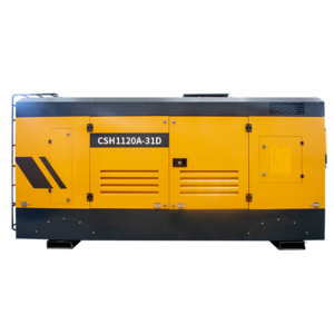 CSH1120A-31D 295 kw 400hp 18bar high cfm industrial equipment diesel screw air compressor for building mining