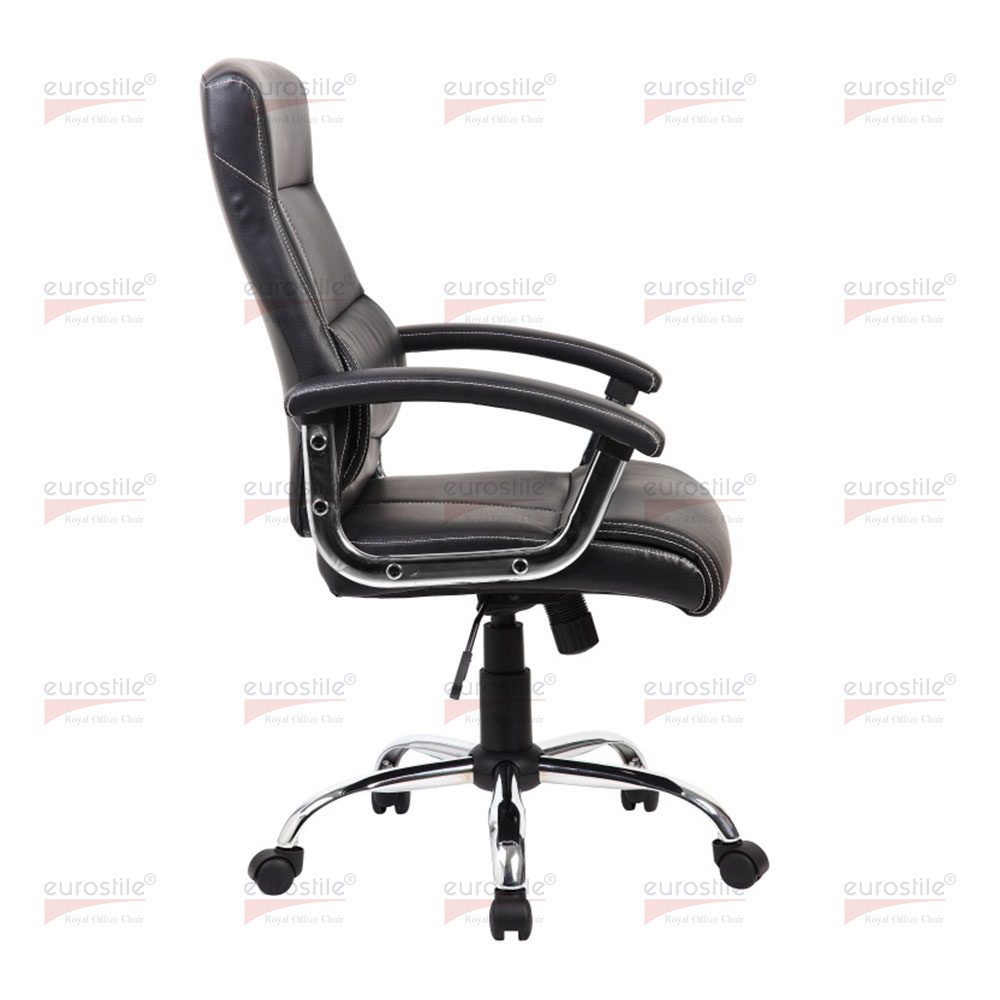 2022 Oem High Quality Black PU Leather Comfortable High Density Sponge Seat  Office  Chair Desk