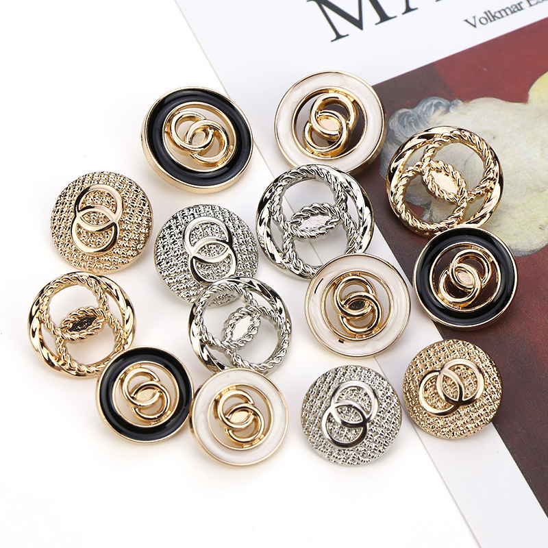 Customized Logo Brass Copper Metal Custom Denim Jeans Shank Tack Buttons For Clothing Coat