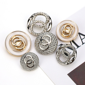 Customized Logo Brass Copper Metal Custom Denim Jeans Shank Tack Buttons For Clothing Coat