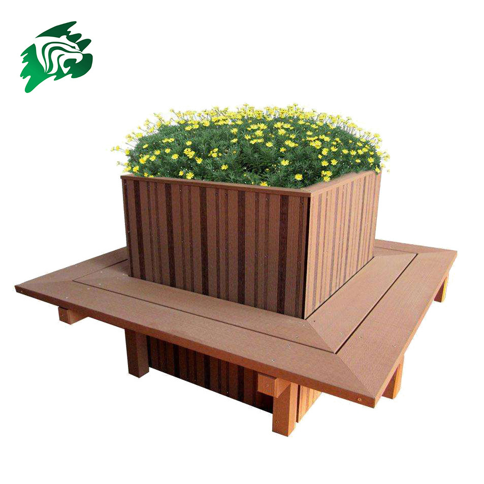 Waterproof Big Flower Pots WPC Wood Plastic Composite WPC Pot