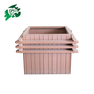 Waterproof Big Flower Pots WPC Wood Plastic Composite WPC Pot