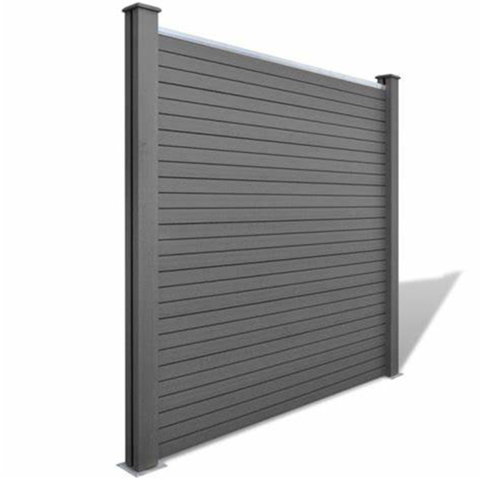 Easy Install Outdoor Fence WPC Garden Fence,Outdoor WPC Panels Composite Boards Exterior Deck Floor Fence Panel Cladding Cheap