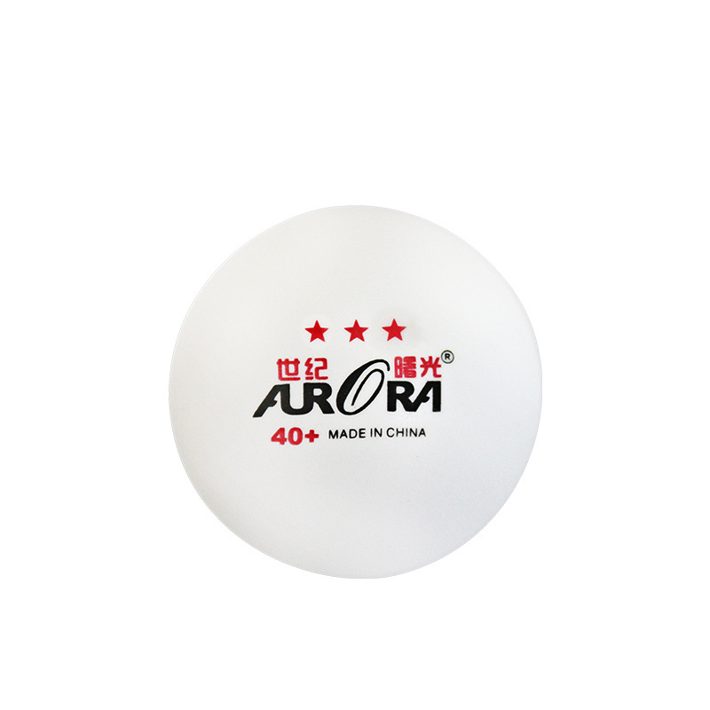 Hot sales AURORA 3 star table tennis ball High quality plastic ping pong ball wholesale