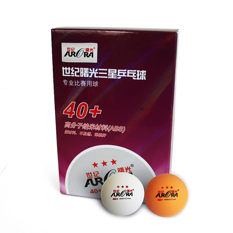 Aurora 3 star 40mm ping pong ball abs seam table tennis balls in competition balls