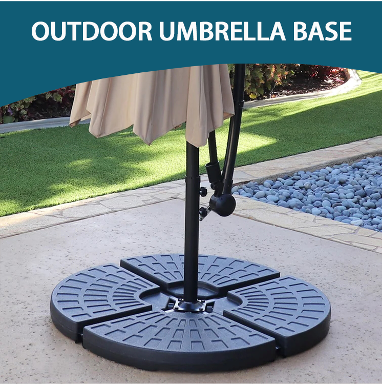 Plastic HDPE Outdoor Free Standing Patio Umbrella Base