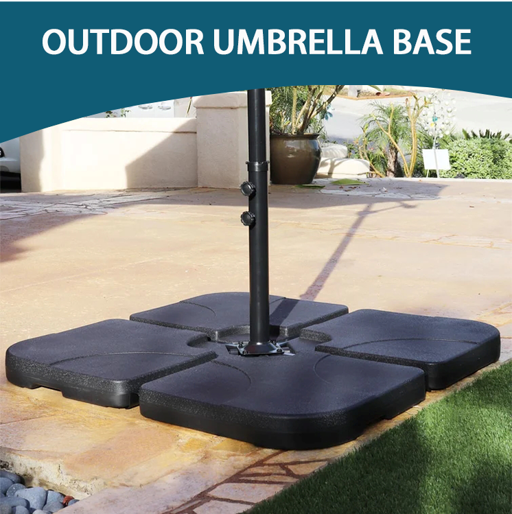 Offset Patio Cantilever Umbrella Water Base Stand For Garden Backyard Pool